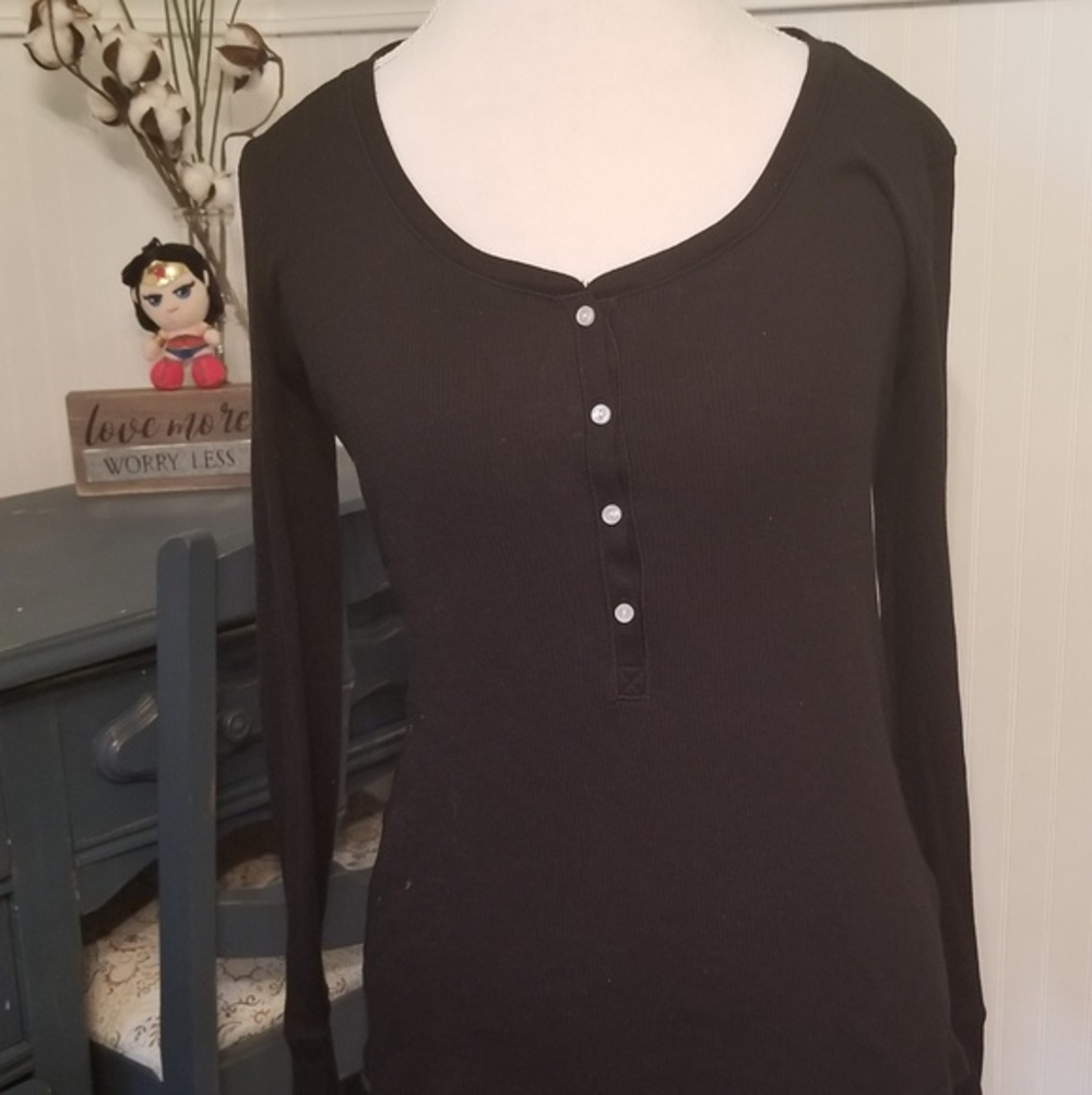 VS Black cotton pj top